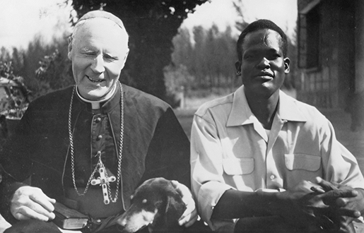 Bishop Houlihan (left)
